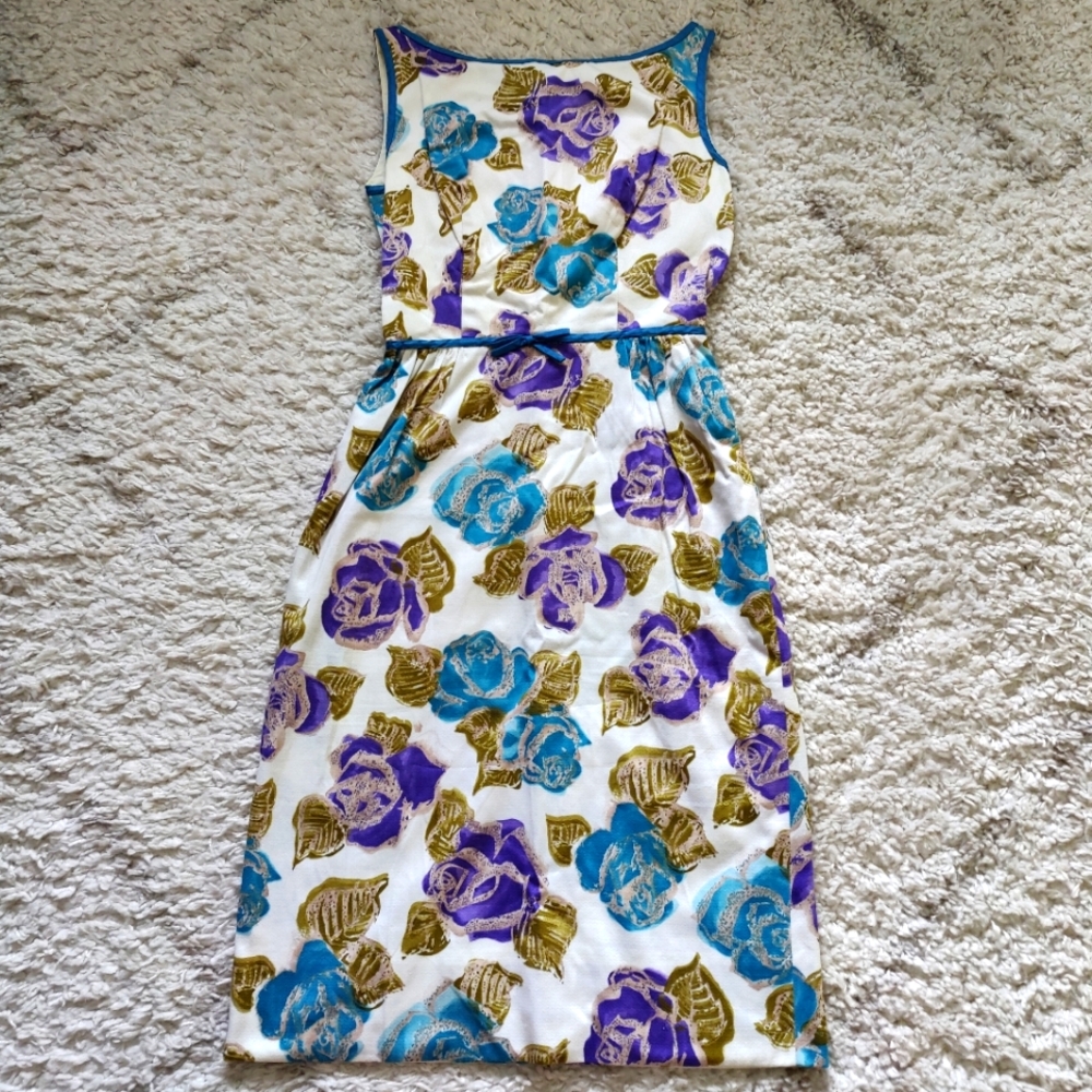 Vintage Lord and Taylor floral cocktail dress